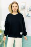 156405 B Yaka Sardonlu Sweatshirt